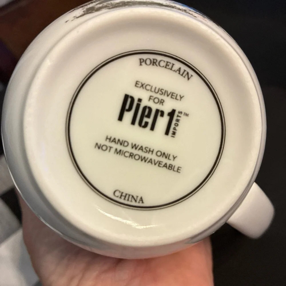 Pier 1 Porcelain Mug